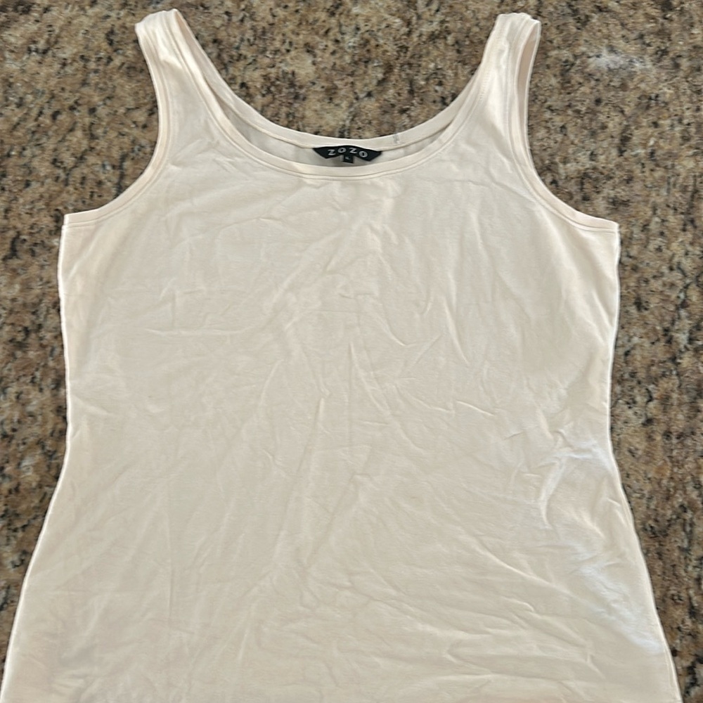 Cream color Tank L ZOZO